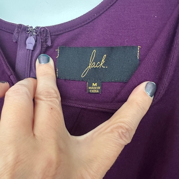 Jack by BB Dakota Purple Peplum Tank Top - Picture 3 of 4